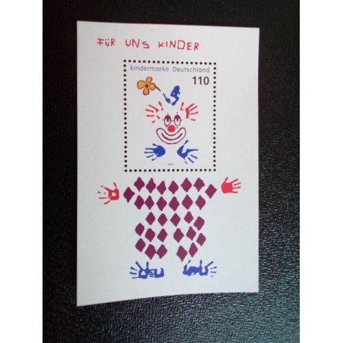 Timbre Allemagne Yt Bf 52 Pour Nous Les Enfants 2000 ( 091212 1)