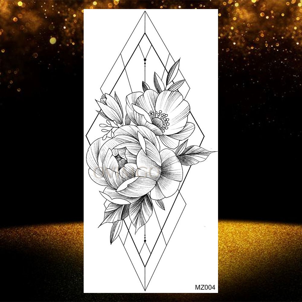 Tatouages Temporaires Gomtriques Pour Femme Motif Triangle... - 3