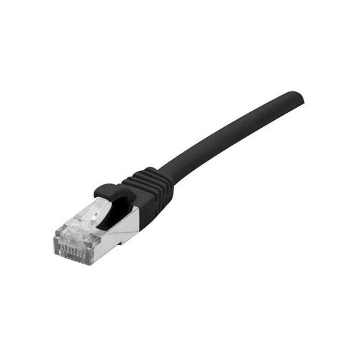 Dexlan - Cordon de raccordement - RJ-45 (M) pour RJ-45 (M) - 20 m - SFTP, PiMF - CAT 7 (câble)/CAT 6a (connecteurs) - sans halogène, sans crochet - noir