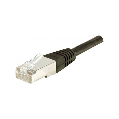 Dexlan - Cordon de raccordement - RJ-45 (M) pour RJ-45 (M) - 1 m - S/FTP - CAT 6a - moulé - noir