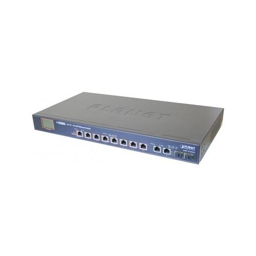 Planet GSW-1222VUP sw 8P Gigabit ultraPoE 60W + 2 sfp & lcd