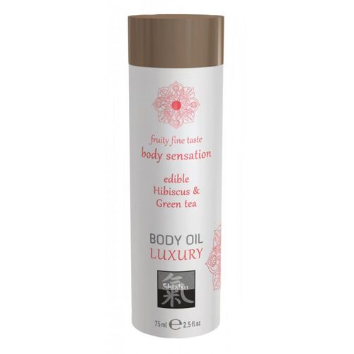 Huile De Massage Huile De Massage Comestible - Hibiscus Et Thé Vert 75ml Shiatsu