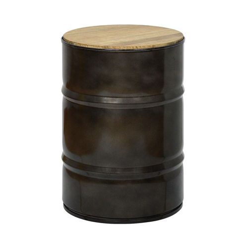 Tabouret Bas Bidon Industriel 31diax45cm
