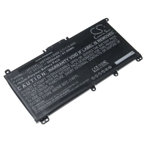 vhbw batterie remplace HP HSTNN-LB8M, HT03XL, L11119-855, L11421-422 pour laptop (3550mAh, 11.55V, Li-Polymère, noir)