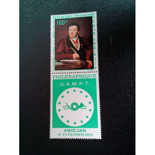 Timbre Rwanda Yt Pa 4 Alexandre Lenoir (1761-1839) De Jacques L. David Philexafrique 1969 1968 ( 201212 1)