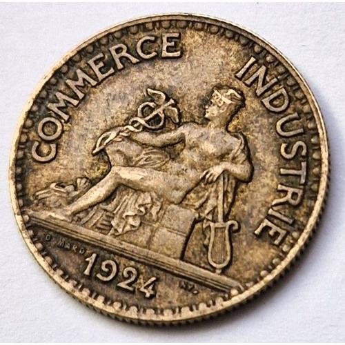 Pièce De Monnaie 50 Centimes Chambres De Commerce 1924 France