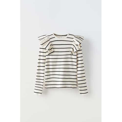 Haut Côtelé À Volants (Zara)