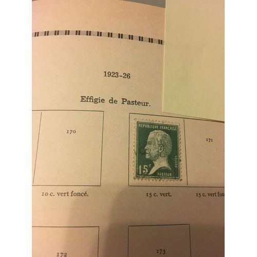 Timbre Effigie De Pasteur 15 C. Type 171