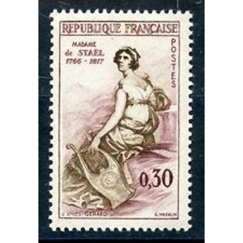 Timbre France 1960 Neuf ** Yt N° 1269 Madame De Stael