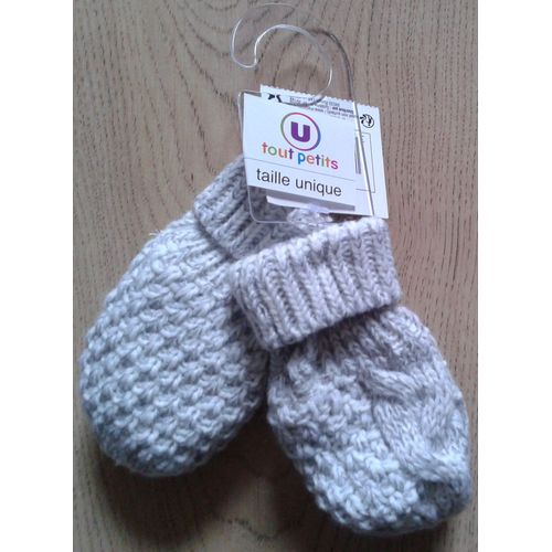 Moufles U Tout Petits Taille Unique (11 Cm De Long) Neuf Avec Étiquette