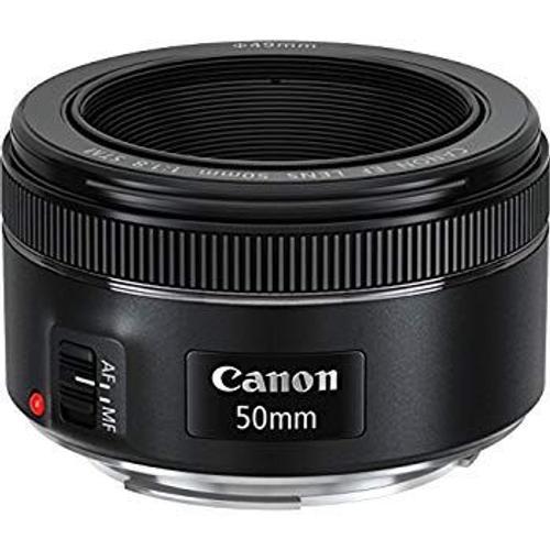 Objectif Canon EF 50 mm - f/1.8 STM - Canon EF - pour EOS 100, 1200, 5DS, 6D, 70, 700, 750, 760, 7D, 8000, Kiss X8i, Rebel T6i, Rebel T6s