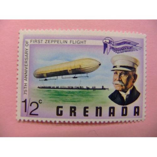 Grenade Grenada 1978 Comte Von Zeppelin Et Son Premier Dirigeable Yvert 777 ** Mnh
