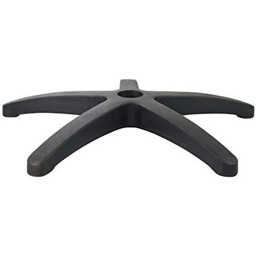 Noir Noir Pied De Fauteuil De Bureau Noir 5 Branches 300 Mm Nylon Pour Vérin 50 Mm