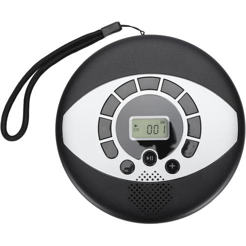 Lecteur CD, Lecteur CD Portable USB Rechargeable avec Prise AUX 3,5 Mm avec Haut-Parleur intégré pour Voiture