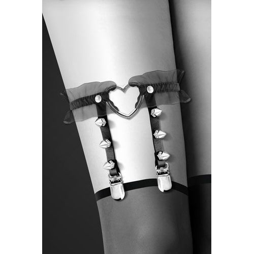 Jarretière Fetish Coeur Et Pointes Acier Bijoux Pour Toi
