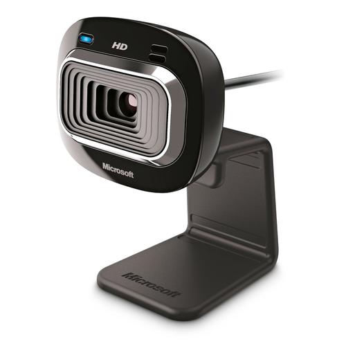 webcam Microsoft LifeCam HD-3000 noir, certifié pour Windows 8 Vidéo: 1280 pixels Photo: 720 pixels 1x USB