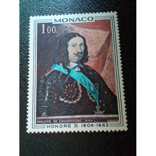 Timbre Monaco Yt 797 Honoré Ii (1604-1662), Par Philippe De Champaigne (1602-1674) 1969 ( 031212 2 )
