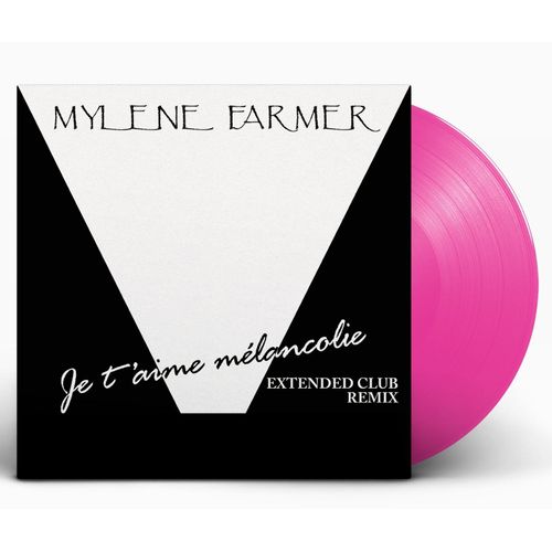 Mylene Farmer Maxi 45tours Vinyle Je T'aime Mélancolie Exclusivité Couleur Rose