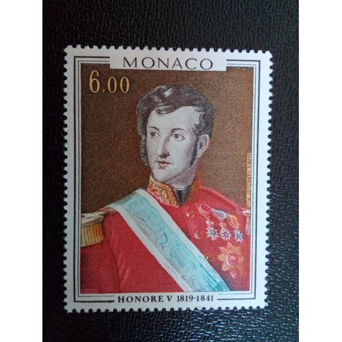 Timbre Monaco Yt 1124 Honoré V (1778-1841), Par Marie Verroust 1977 ( 031212 2 )