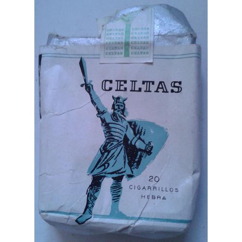 Paquet De Cigarettes Vide "Celtas Extra 20 Cigarrillos Hebra" 7/5,5,5/2 Cm