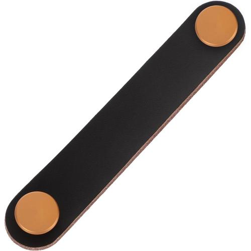 Noir Noir pièces de poignée d'armoire accessoire de meuble boutons de commode en cuir boite rangement boite de rangement commodes poignée