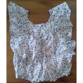 Robe 3 Pressions À L'entrejambe Bout'chou 3 Mois 60 Cm 100% Coton Motifs Floraux Neuve Avec Étiquette