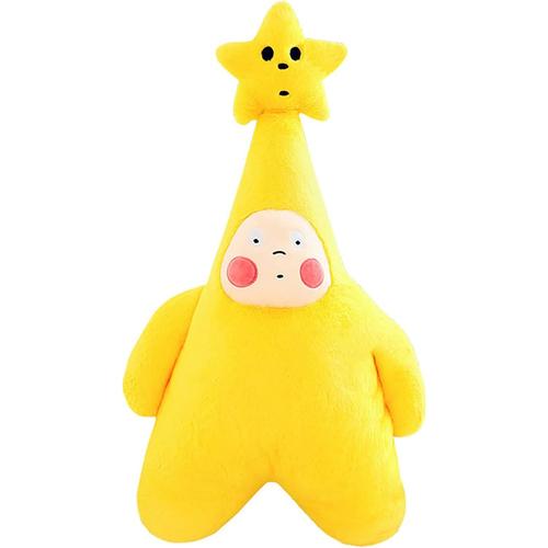 Star Moon Oreiller En Peluche Canapé De Chevet Oreiller De Couchage Coussin 24,4 Pouces / 32,3 Pouces En Peluche En Peluche Star Moon Jouet Décoratif Creative Kid Stuffed Star Moon(Étoile Jaune-S)