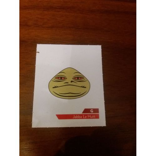 Carte Leclerc Star Wars 2019 Jabba Le Hutt Lettre G