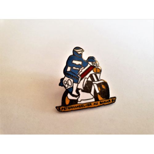 Pins Moto Sonoto S. Peterhansel 1er Au Dakar 91 / Signé Pin's Privilège
