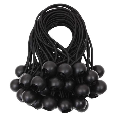 Starvast 40 Pcs Tendeur Elastique Noir, Tendeur De Bache, Tendeur Elastique Boule Pour Tentes, Bâches, Affiches, Camping, Tendeur En Caoutchouc 20cm