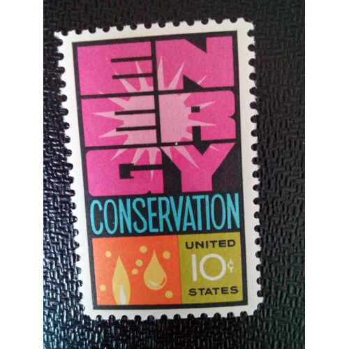 Timbre Etats Unis Yt 1036 Conservation De L'énergie 1974 ( 031212 4 )