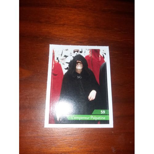 Carte Leclerc Star Wars 2019 L'empereur Palpatine Numéro 59