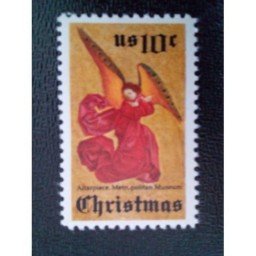 Timbre Etats Unis Yt 1040 Noël - Ange 1974 ( 031212 4 )