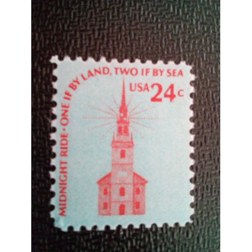 Timbre Etats Unis Yt 1076 Eglise Boston 1975 ( 041212 )