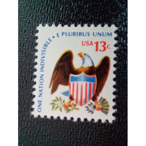 Timbre Etats Unis Yt 1073 Pygargue À Tête Blanche (Haliaeetus Leucocephalus) Et Bouclier 1975 ( 041212 )