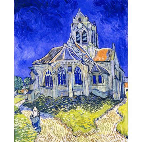 5d Diy Peinture Diamant Kit Adulte Complète Perceuse Diamant À Broder Diamond Painting Strass Complet Point De Croix Broderie Tableau Célèbre Maison Bleue _ Van Gogh (30x40cm)