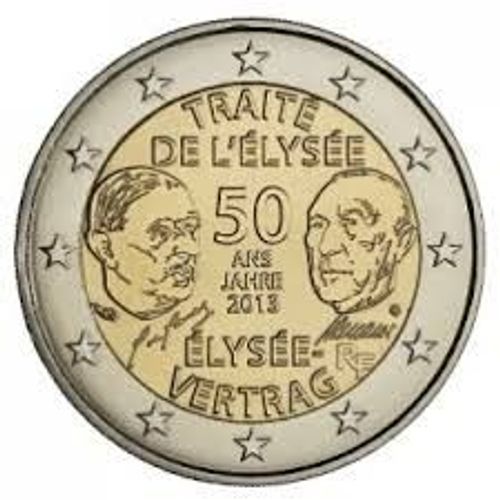 France = Pièce De 2 Euro Commémorative - Traité De L'élysée - Élysée Vertrag - 50 Ans Jahre - Année 2013 - Neuve Dans Sa Capsule En Bu !.