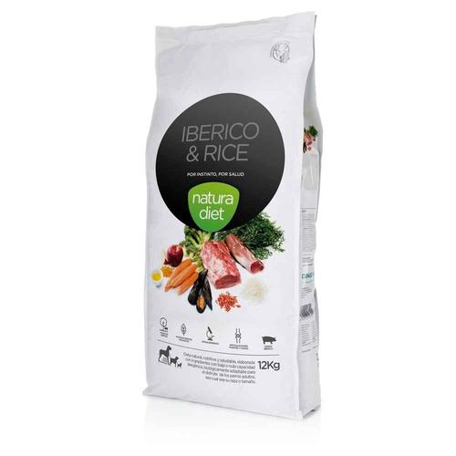 Natura Diet - Croquettes Iberico & Rice Porc Pour Chien - 12kg