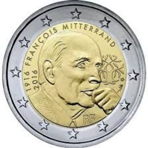 France = Pièce De 2 Euro Commémorative - 21 Ème Président De La République François Mitterran - Année 2016 - Neuve Dans Sa Capsule En Bu !