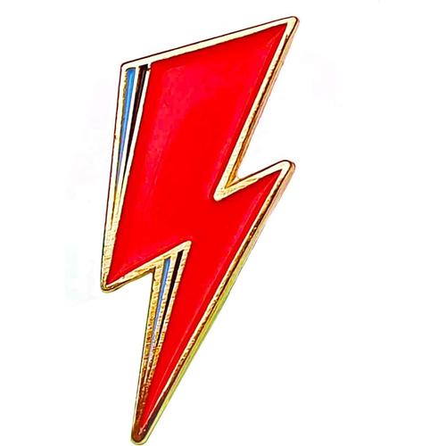 Générique Pin's Métal Emaillé David Bowie Aladdin Sane Eclair Broche Pour Homme Femme Idée Cadeau Anniversaire Geek Fan