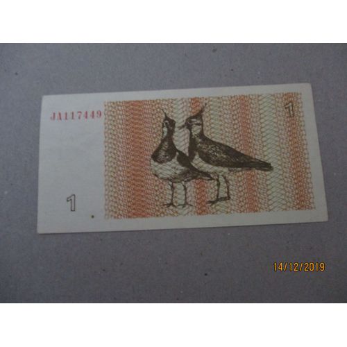 Billet 1 Talonas Lituanie 1992