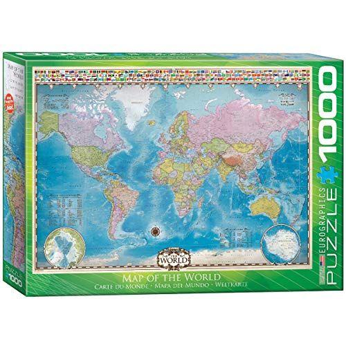 Eurographics Map Of The World Puzzle (1000-Piece)