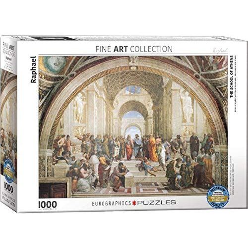Eurographics School Of Athens By Raphael 1000 Piece Puzzle