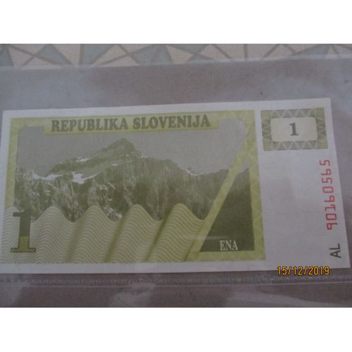 Billet 1 Tolar Slovénie