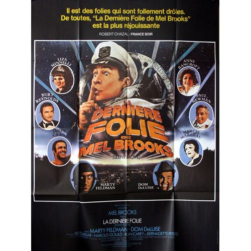 La Dernière Folie De Mel Brooks (Silent Movie) - Véritable Affiche De Cinéma Pliée - Format 120x160 Cm - De & Avec Mel Brooks Avec Marty Feldman, Dom Deluise, Sid Caesar, Bernadette Peters - 1976