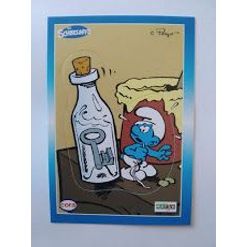 Autocollant Sticker Carte Les Schtroumpfs Cora Match 2013 N° 45