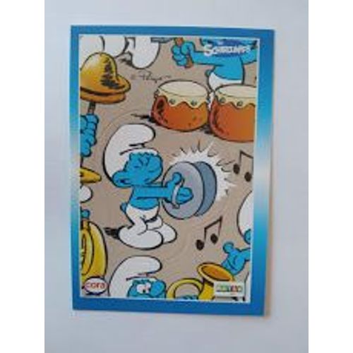 Autocollant Sticker Carte Les Schtroumpfs Cora Match 2013 N° 79