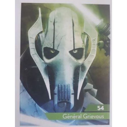 Carte Leclerc Star Wars 2019 Général Grievous Numéro 54