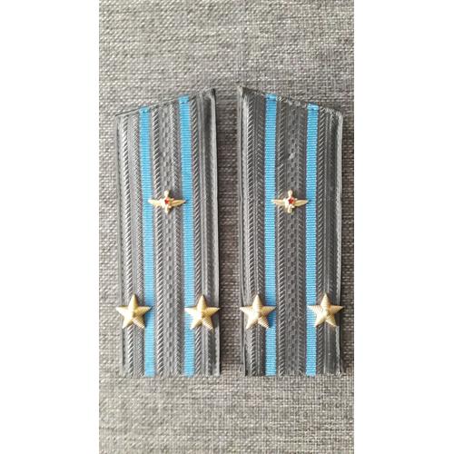 Paire Épaulettes Officier Lieutenant Colonel Armée De L Air Urss