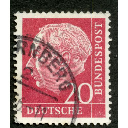 Timbre Oblitéré Deutsche Bundespost 20